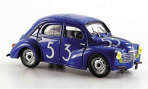 Renault 4CV Racing 1/43 Eligor bol dor no. 53 1952 modelauto