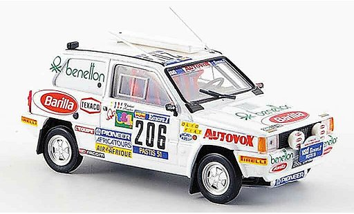 Fiat Panda 4x4 1/43 Brumm No.206 Rally Paris Dakar 1984 modelauto