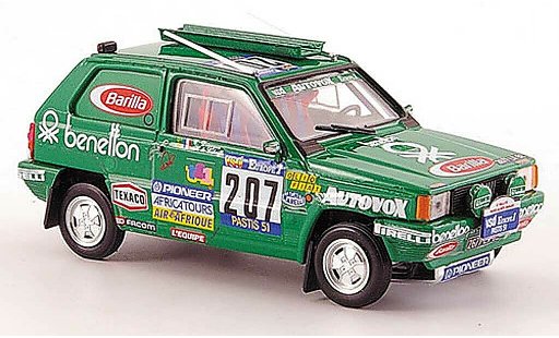Fiat Panda 4x4 1/43 Brumm No.207 Rally Paris-Dakar 1984 De Labriffe/Devoyon modelauto