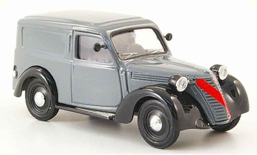 Fiat 1100 Furgone 1/43 Brumm grijs zwart modelauto