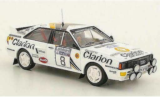 Audi Quattro rallye 1/43 Trofeu No.8 Clarion Rally Groot-Brittanni&Atilde;&laquo; 1985 modelauto