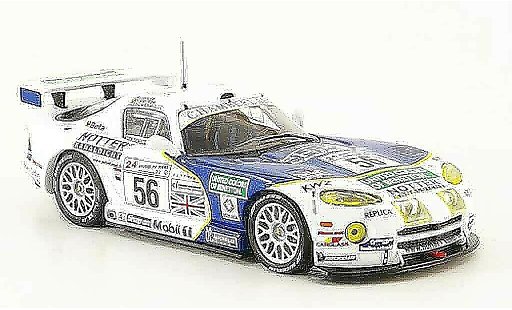 Dodge Viper GTS R 1/43 IXO No.56 Team Chamberlain 24h Le Mans 1999 modelauto