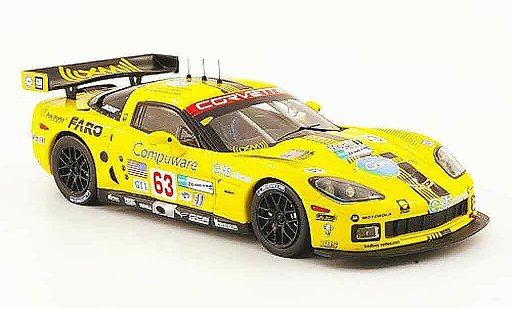 Chevrolet Corvette course 1/43 IXO C6 R No.63 Compuware 24h Le Mans 2008 modelauto