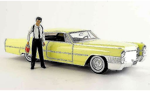 Cadillac Deville Coupe 1/18 Jada Toys reservoir dogs met figur 1965 modelauto