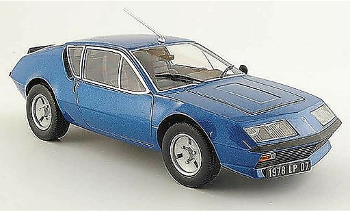 Alpine A310 v6 1/18 Maisto blauw 1978 modelauto