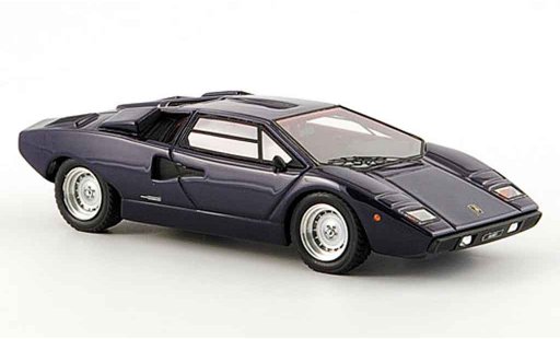 Lamborghini Countach LP 400 1/43 Look Smart blauw 1978 modelauto