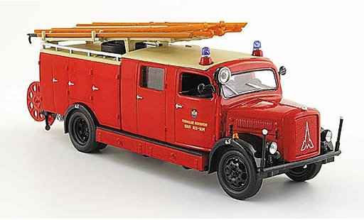 Magirus SLG Base 1/43 Yat Ming S 3000 Freiwillige pompier Stadt Neu Ulm 1941 modelauto