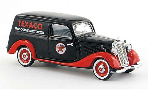 Mercedes 170 Base 1/43 Schuco V bestelwagen Texaco zwart rood modelauto