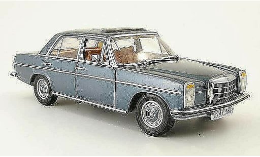 Mercedes Strich Base 1/18 Sun Star 8 (w 115) grijs et blauw limousine 1968 modelauto