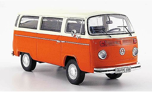 Volkswagen Combi B 1/43 Premium Cls t 2 b bus l oranje wit modelauto
