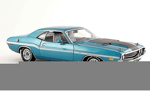 Dodge Challenger 1970 1/18 Greenlight r t 383 magnum turquoise zwart modelauto
