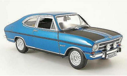 Opel Kadett C coupe 1/18 Revell b rallyee 1900 blauw/zwart 1969 modelauto