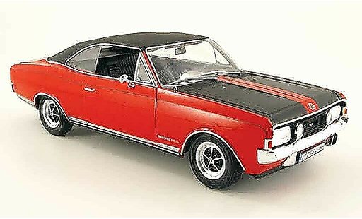 Opel Commodore A 1/18 Revell coupe gs/e rood/zwart 1970 modelauto