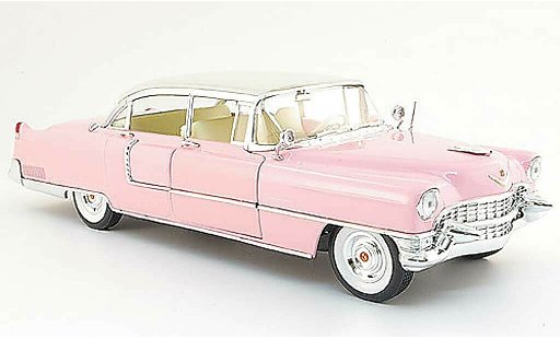Cadillac Fleetwood Sixty Special 1/18 MRC 60 roze elvis roze 1955 modelauto