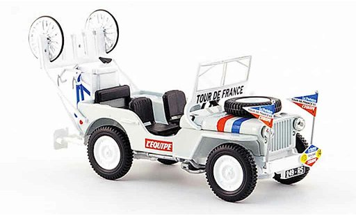 Jeep Willys Base 1/43 Norev Assistance Tour de France 1951 modelauto