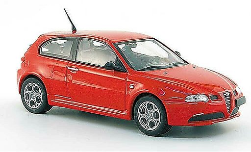 Alfa Romeo 147 gta 1/43 Solido rood 2002 modelauto