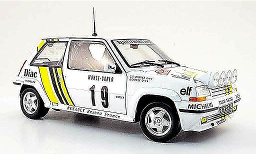 Renault 5 Rallye 1/18 Norev GT Turbo no. 19 diac monte carlo 1989 modelauto