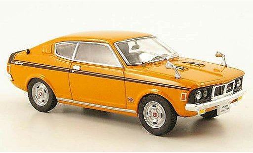 Mitsubishi Colt GTO 1/43 Norev MR galant oranje 1970 modelauto