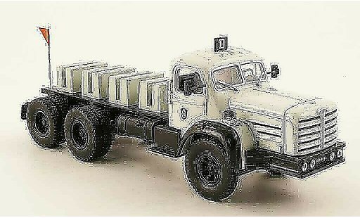 Berliet T100 camion 1/43 Norev TBO grijs 1957 modelauto