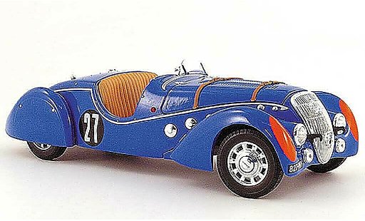 Peugeot 302 Roadster 1/18 Norev Darl'Mat no. 27 24h le mans 1937 modelauto