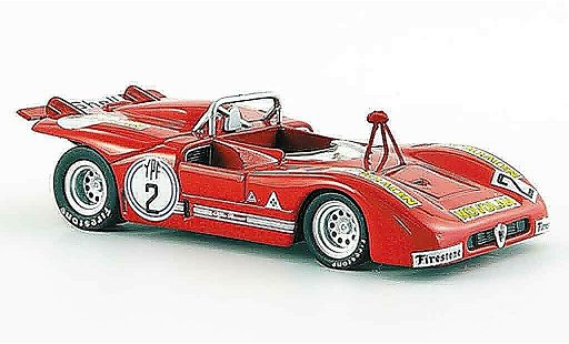Alfa Romeo 33.3 tt3 1/43 M4 1972 tt no.2 c.facetti 1000 km di zilverina modelauto
