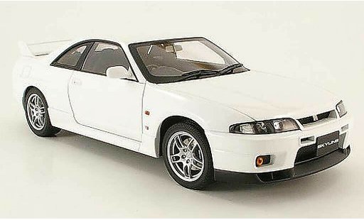 Nissan Skyline R33 1/18 Autoart gt-r v-spec wit 1997 modelauto