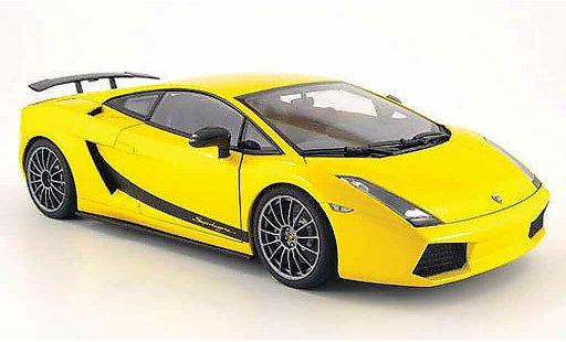 Lamborghini Gallardo Superleggera 1/18 Autoart geel 2007 modelauto
