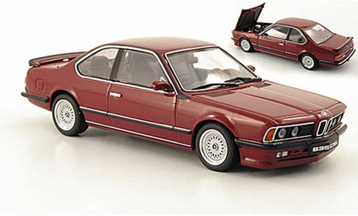 Bmw 635 CSi 1/43 Autoart M rood modelauto