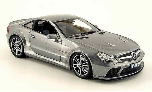 Mercedes B Black Series 1/18 Minichamps 65 amg zwart (r230) grijs 2008 modelauto