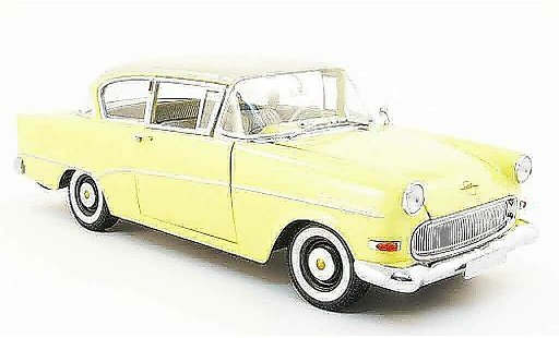 Opel Rekord P1 1/18 Minichamps geel/wit 1958 modelauto