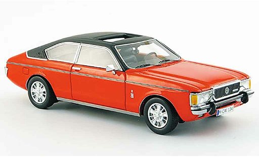 Ford Granada Coupe 1/43 Neo MKI rood zwart liavec. Auflage 300 1975 modelauto