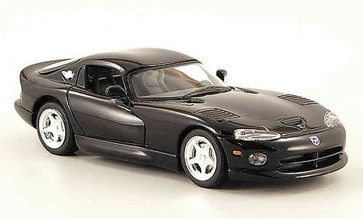 Dodge Viper GTS 1/43 Minichamps zwart 1993 modelauto
