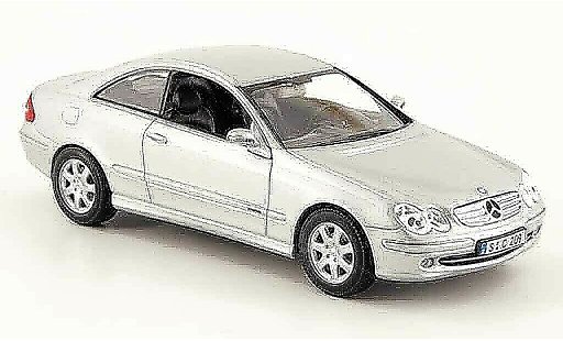 Mercedes Classe CL Base 1/43 Minichamps K Klasse (C209) grijs metallic 2001 modelauto