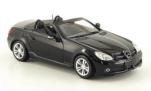 Mercedes Classe SLK Base 1/43 Minichamps (R171) zwart 2008 modelauto