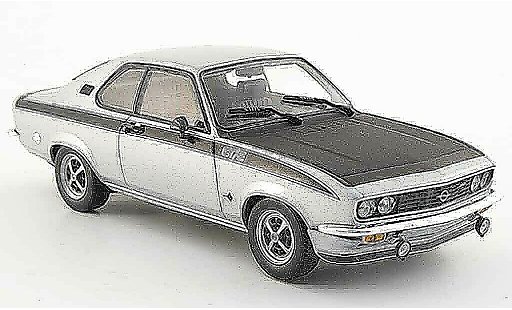 Opel Manta A 1/43 Minichamps gt e grijs metallic 1974 modelauto