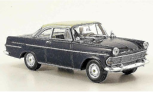 Opel Rekord P2 1/43 Minichamps p 2 coupe blauw grijs 1960 modelauto