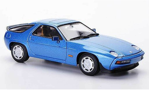 Porsche 928 1979 1/43 Minichamps S blauw modelauto
