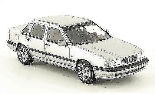Volvo 850 Base 1/43 Minichamps grijs 1994 modelauto