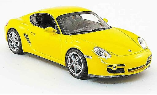Porsche 718 S 1/43 Minichamps (987) geel Linea Giallo 2008 modelauto
