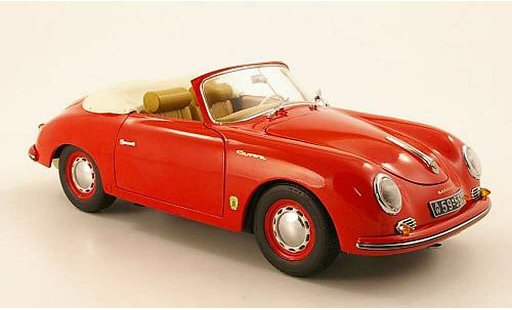 Porsche 356 1955 1/18 Schuco A Cabriolet rood modelauto