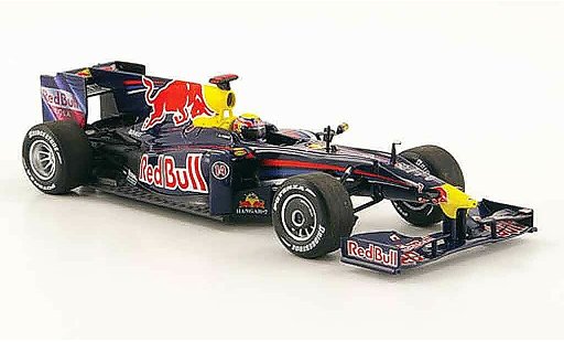 Renault F1 2009 1/43 Minichamps red bull rb5 no.14 m.webber f1 saison modelauto
