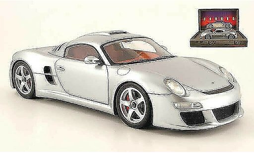Porsche 911 RUF 1/18 Spark Porsche 911 ctr 3 grijs modelauto