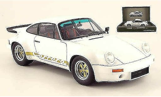Porsche 911 RS 1/18 Spark carrera 3.0 wit 1974 modelauto