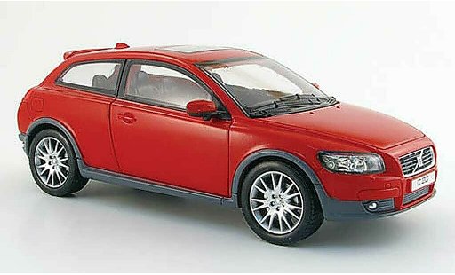 Volvo C30 Base 1/18 Powco rood 2006 modelauto