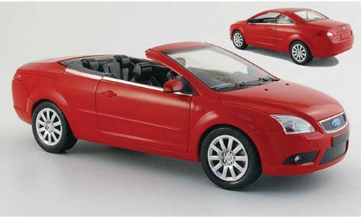 Ford Focus CC CC 1/18 Powco rood met afneembaar dak 2007 modelauto