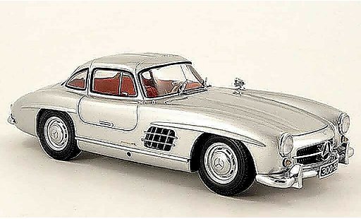 Mercedes 300 Base 1/18 Minichamps grijs 1954 modelauto