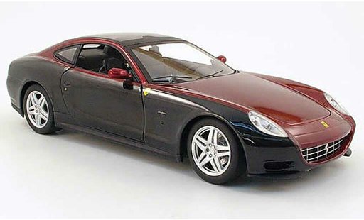 Ferrari 612 Sessanta 1/18 Hot Wheels zwart/rood modelauto