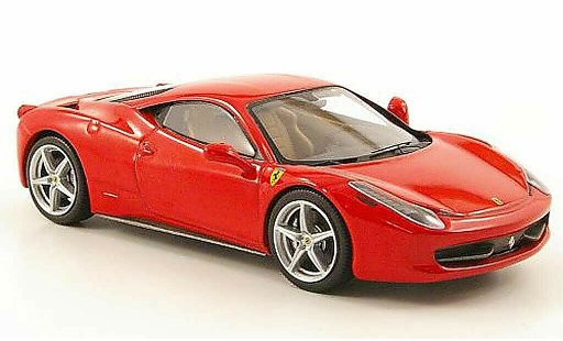 Ferrari 458 Italia 1/43 Hot Wheels Elite rood (Elite) 2009 modelauto