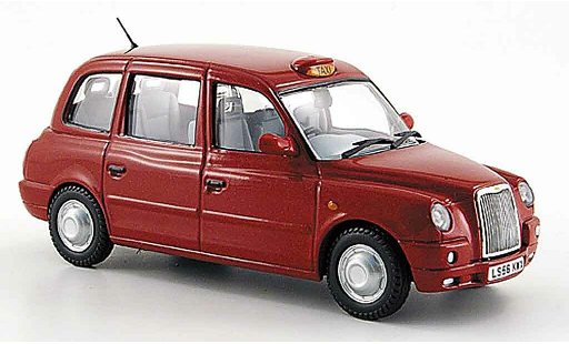 Austin TX4 taxi 1/43 Oxford rood modelauto