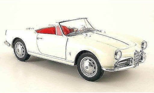 Alfa Romeo Giulietta spider 1/18 Autoart 1300 wit 1955 modelauto